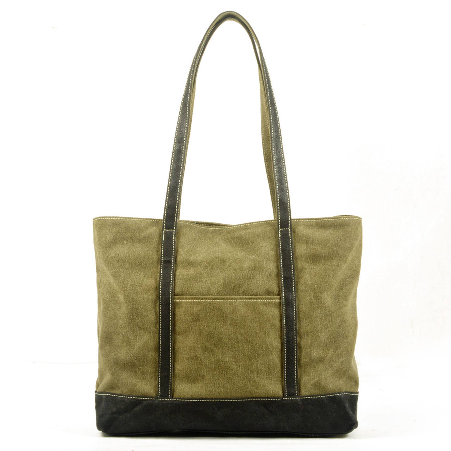Multicolor Canvas Water-resistant Tote Bag 9