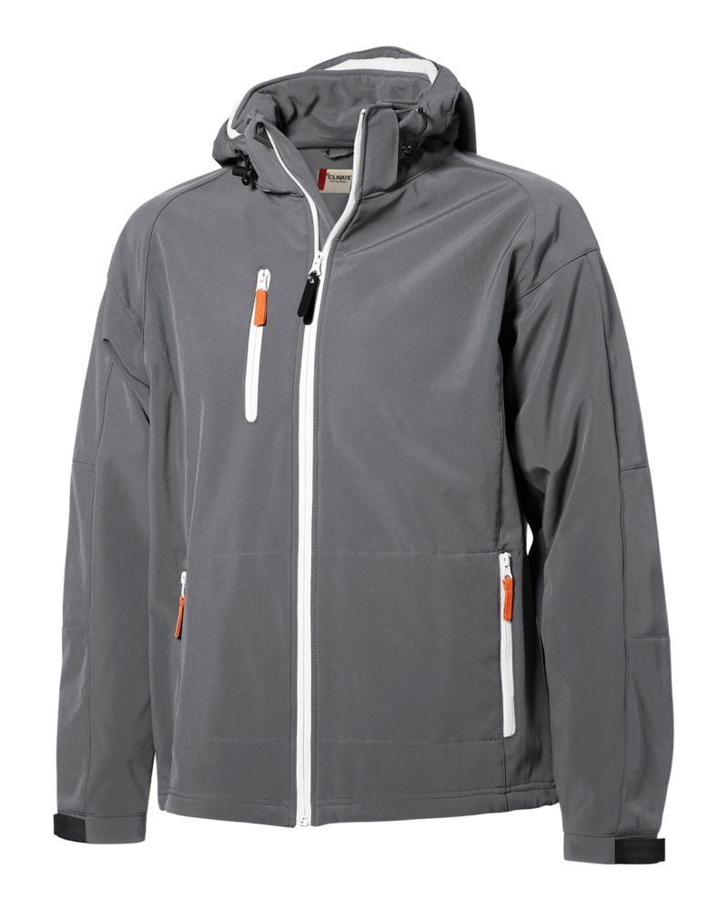 Clique Serac Stretch Softshell Mens Full Zip Jacket 8