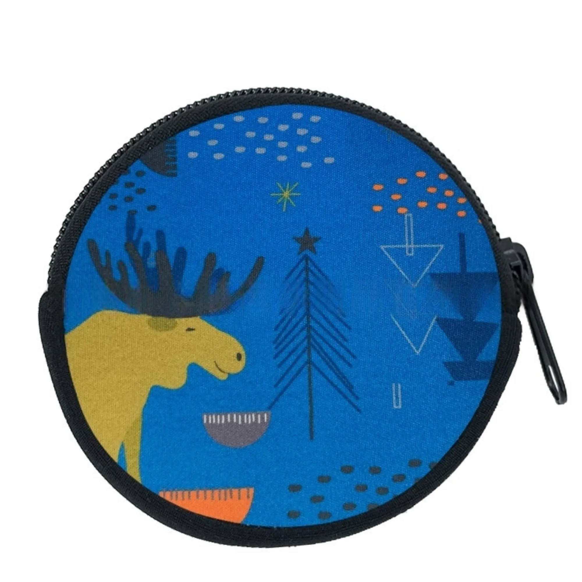 Durable Soft Neoprene Sporty Circle Coin Purse Outdoor 6