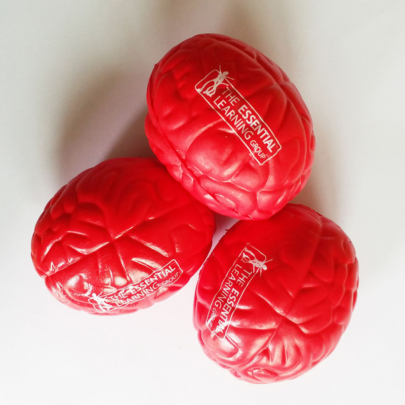 Simulate Brain-Shaped Stress Reliever Ball---2.8" x 2.2" x 1.77" 5