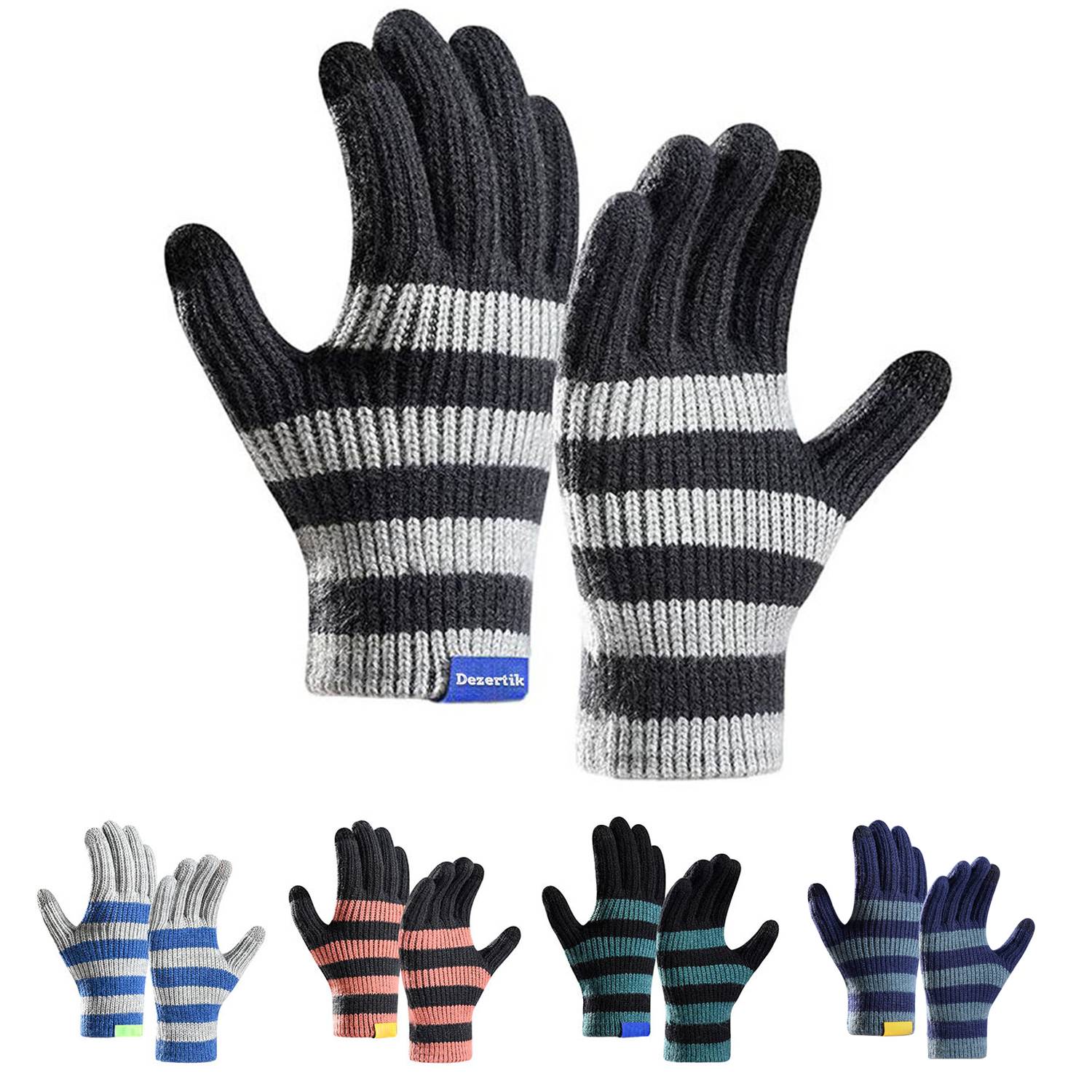 Winter warm sports touch screen gloves for men