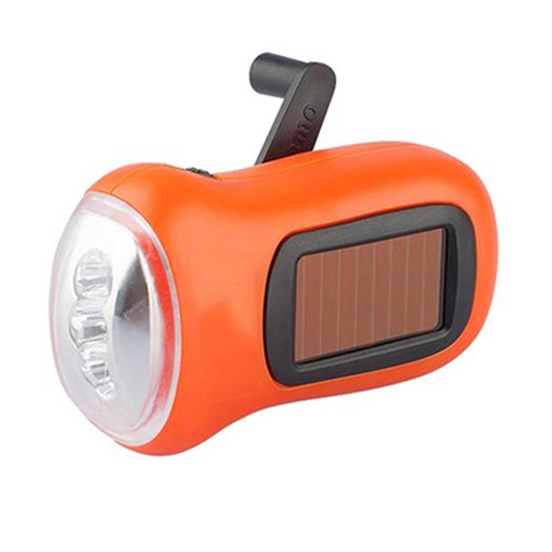 Solar Hand Crank Generator Flashlight 2