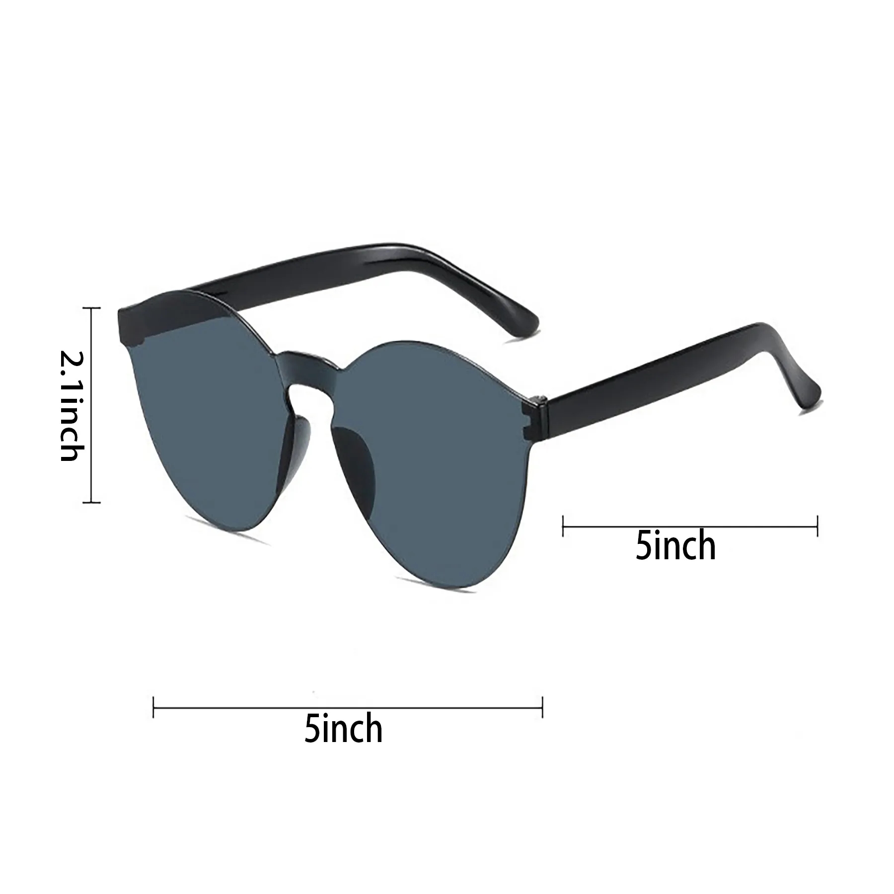Round Rimless Sunglasses 13
