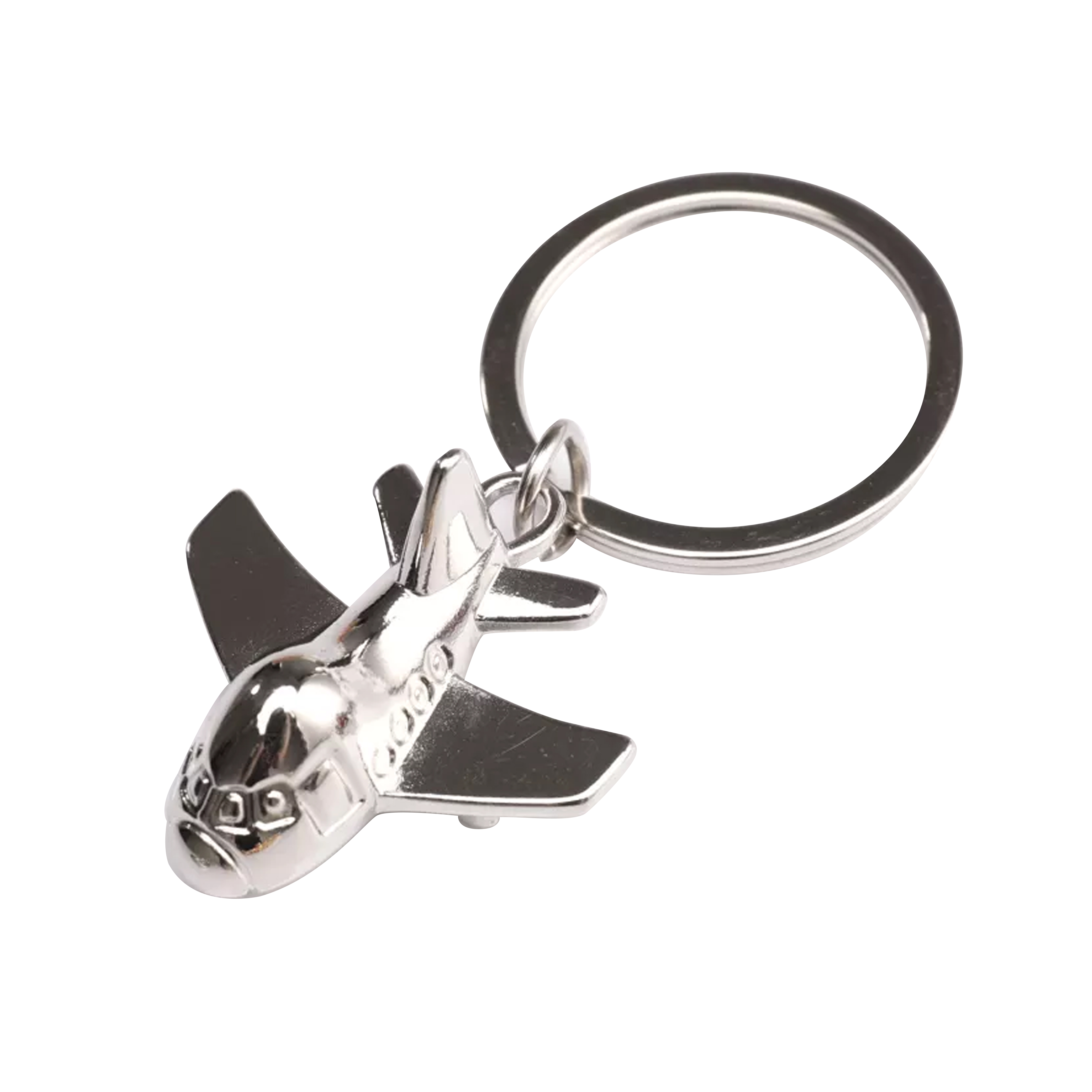 Aircraft Shaped Metal Keychain 4