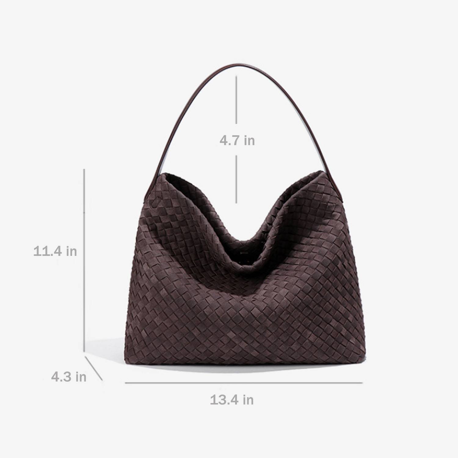Vintage PU Leather Tote Bag w/ Detachable Strap 5