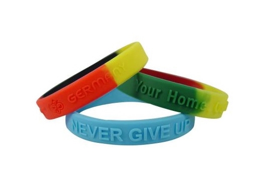 Debossed silicone bracelet 4