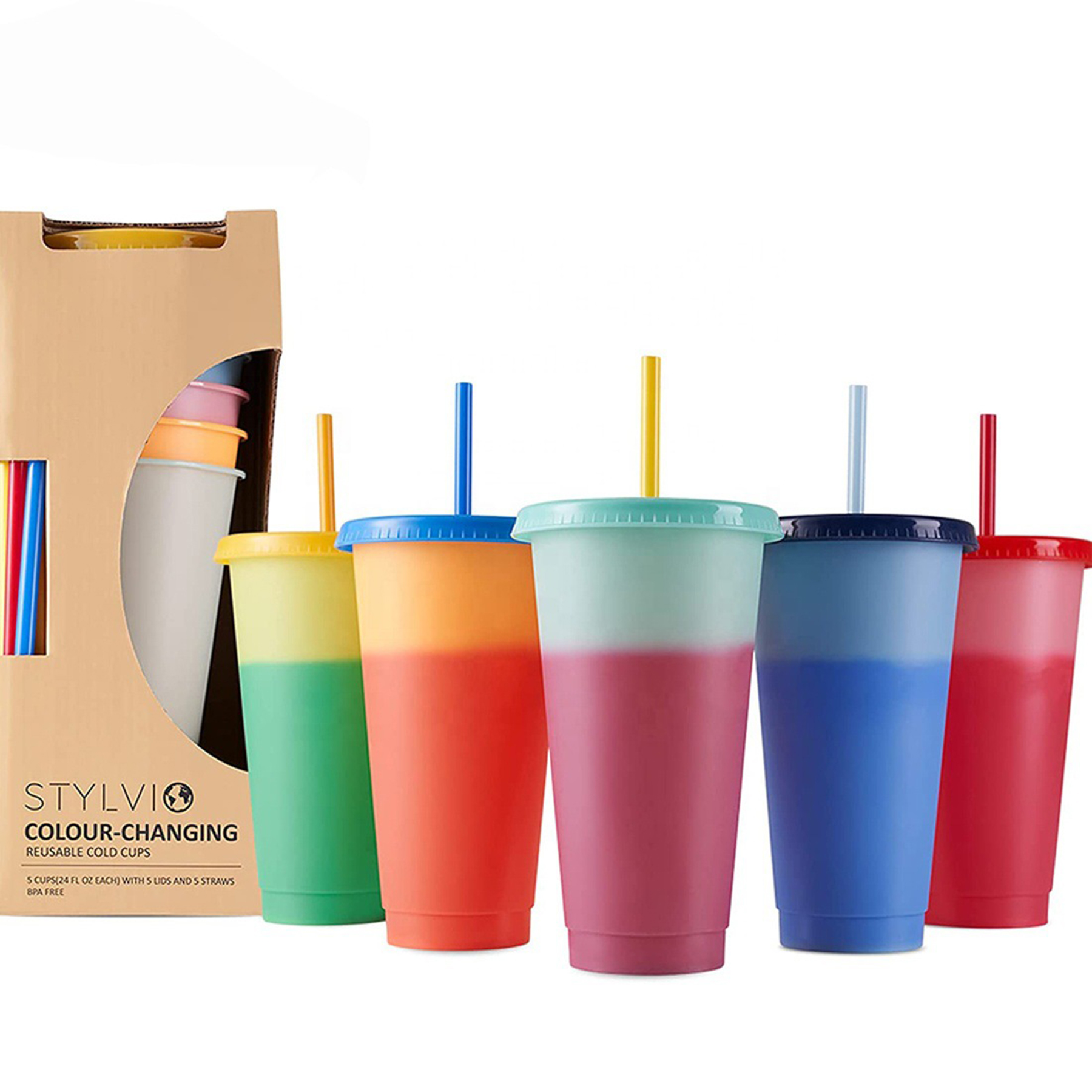 Stadium Cup Sets With Lid And Straw 5