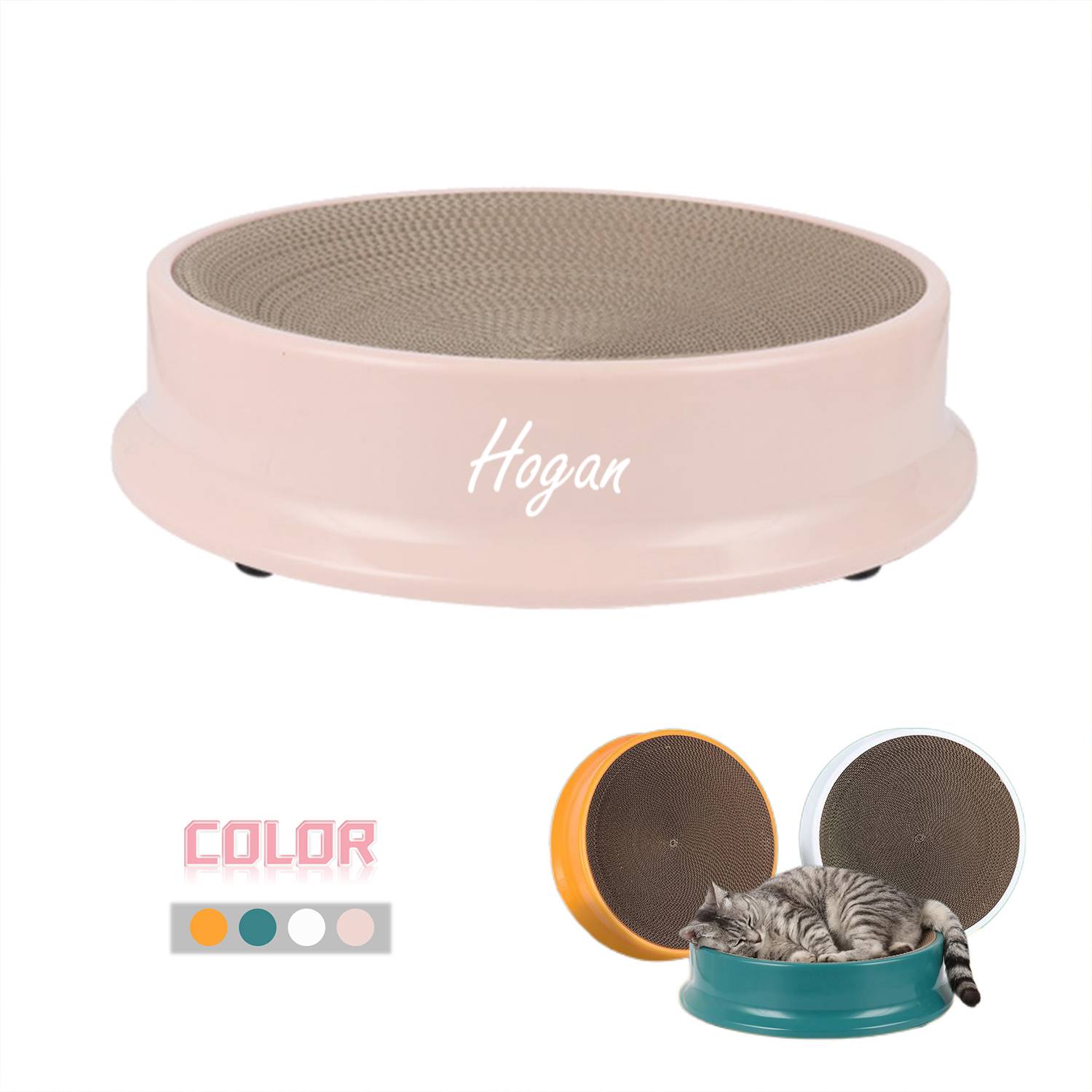 Round Cat Scraper Litter 15