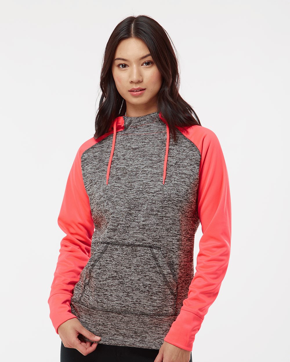 Women's Colorblocked Cosmic Fleece Hooded Sweatshirt - 8618 17
