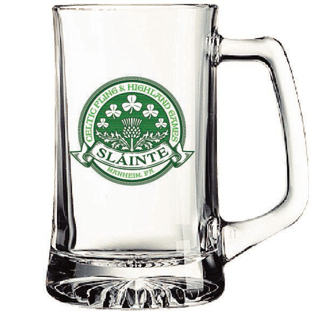 14 oz. Glass Beer Mug with Handle, Made in USA 3