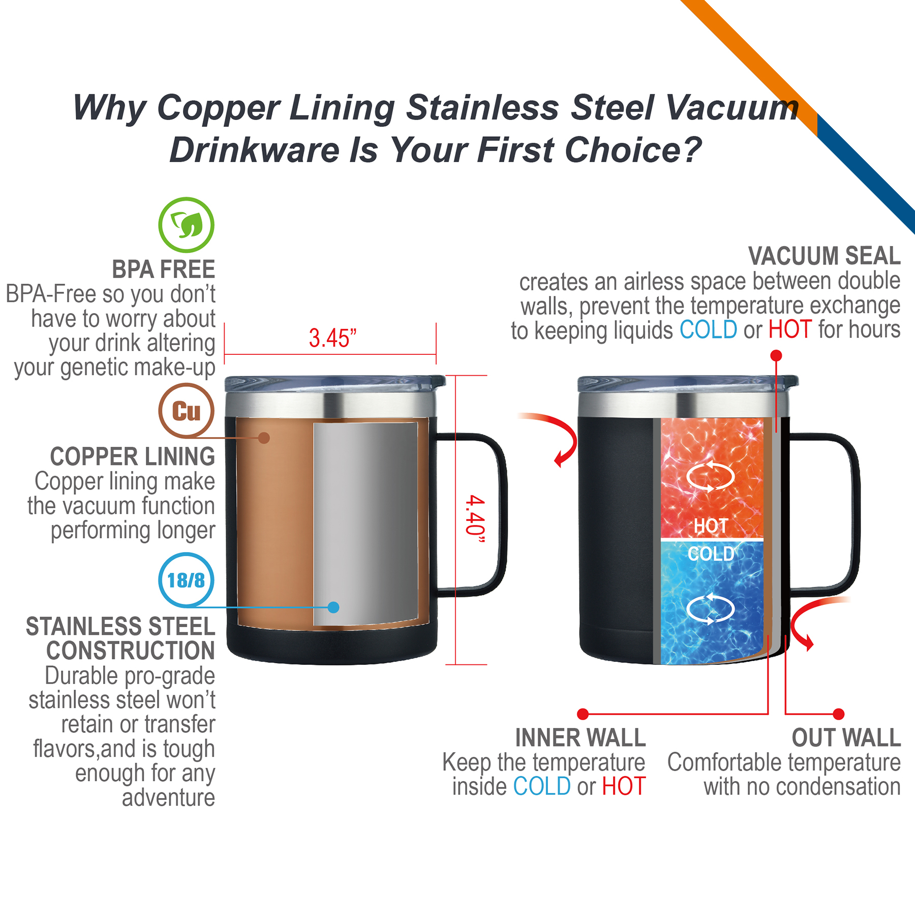 Raka Stainless Steel Mug 11
