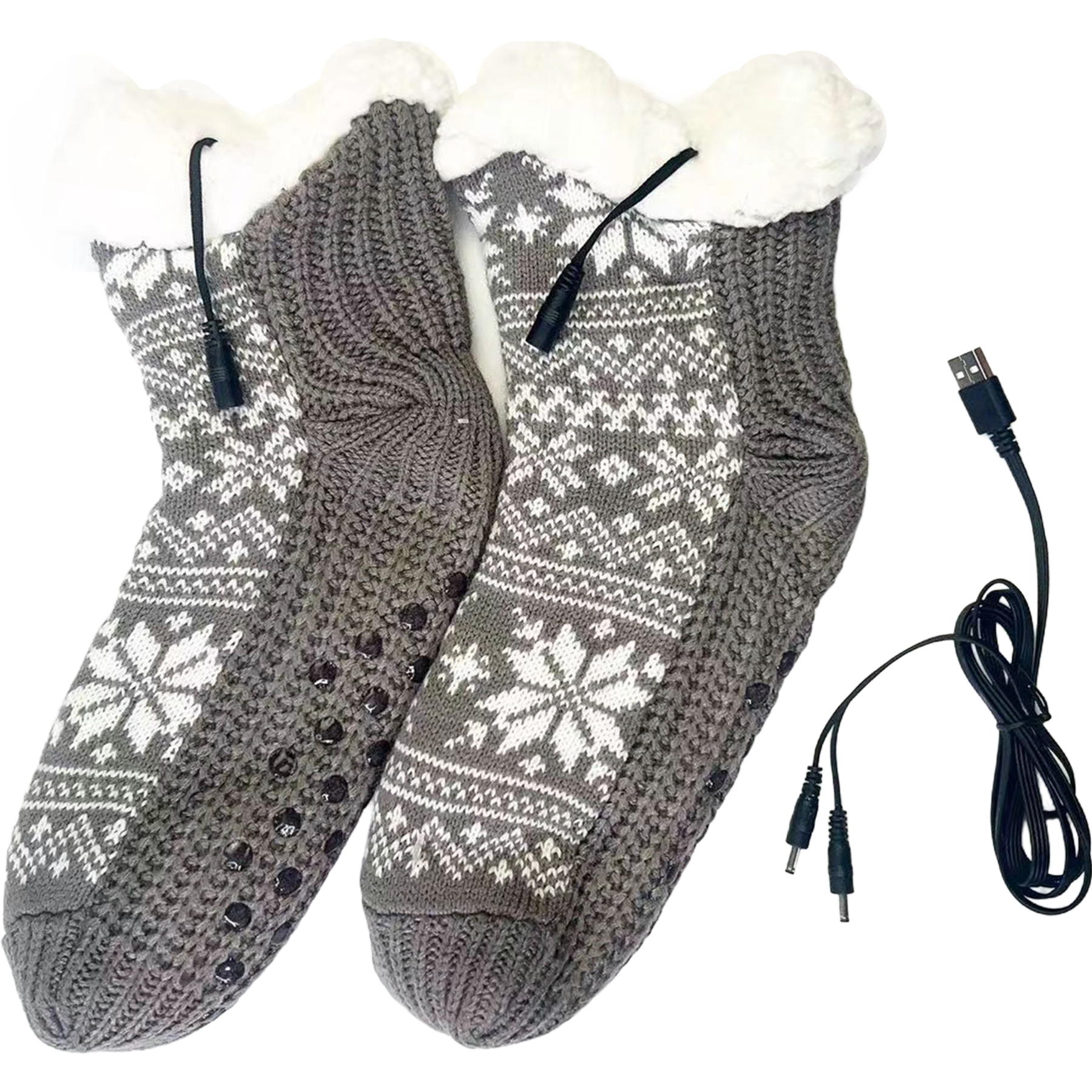 Electric Heated Fleece Socks 9