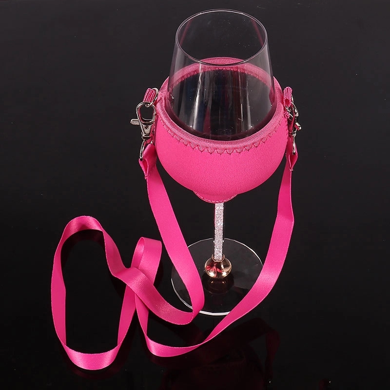 Custom Neoprene Wine Glass Holder 3