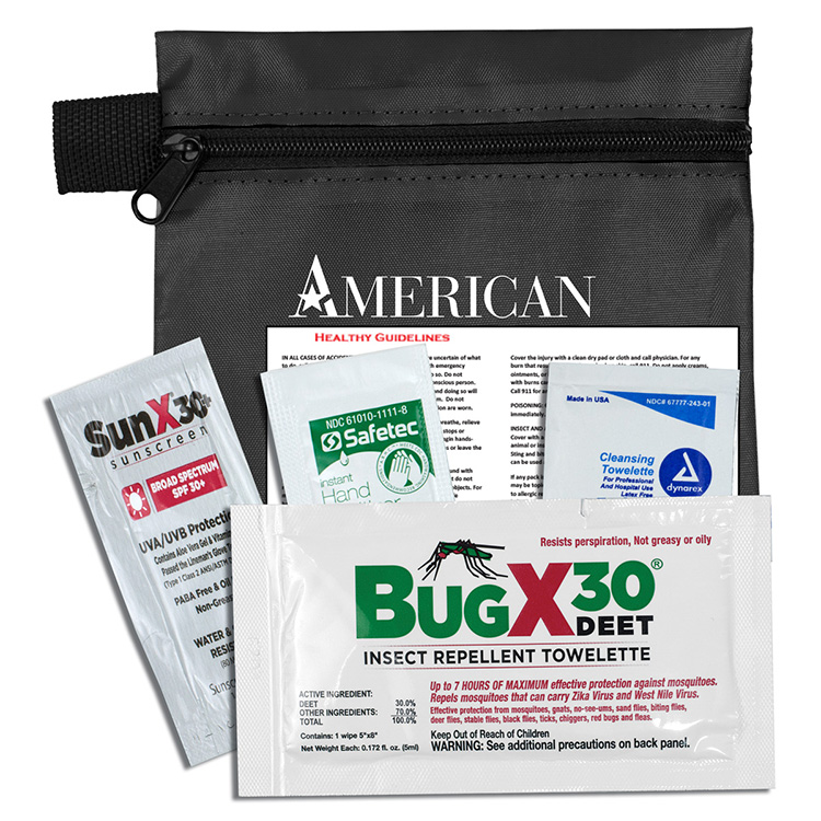 'Stay Safe Kit' 4 Piece Insect Repellent Kit in Zipper Pouch 1