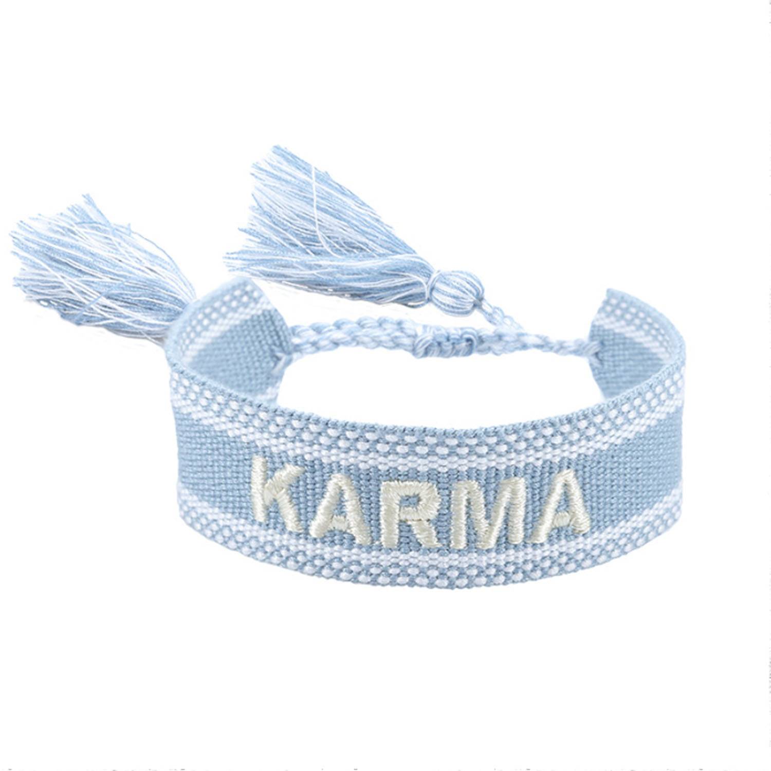 Handmade Embroidered Tassel Adjustable Bracelet 14