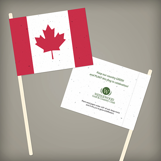 Canadian Seed Paper Promotional Flags 4