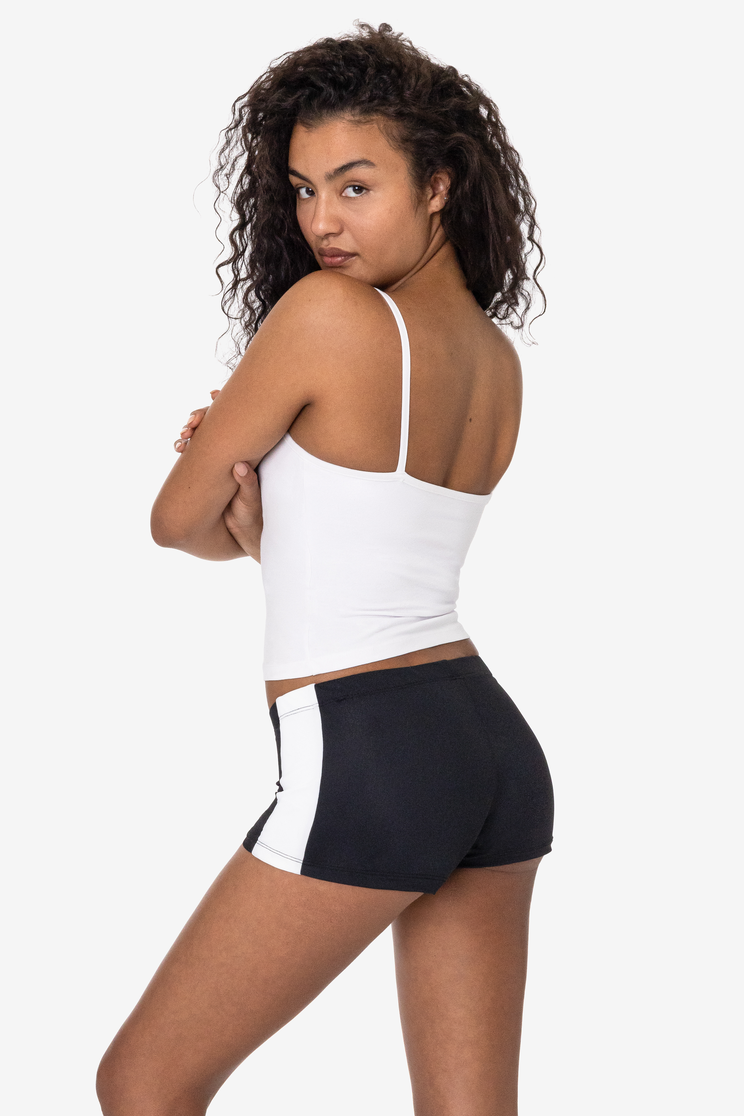 NYLON TRICOT 2-TONE MINI SHORT 2