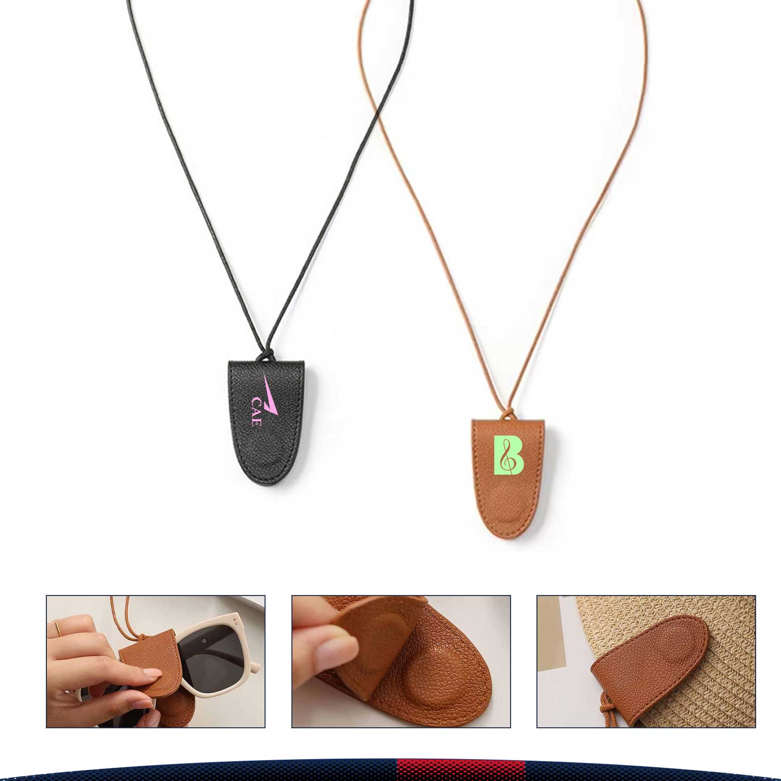 Latcher Magnetic PU Leather Glasses Lanyard Holder 5