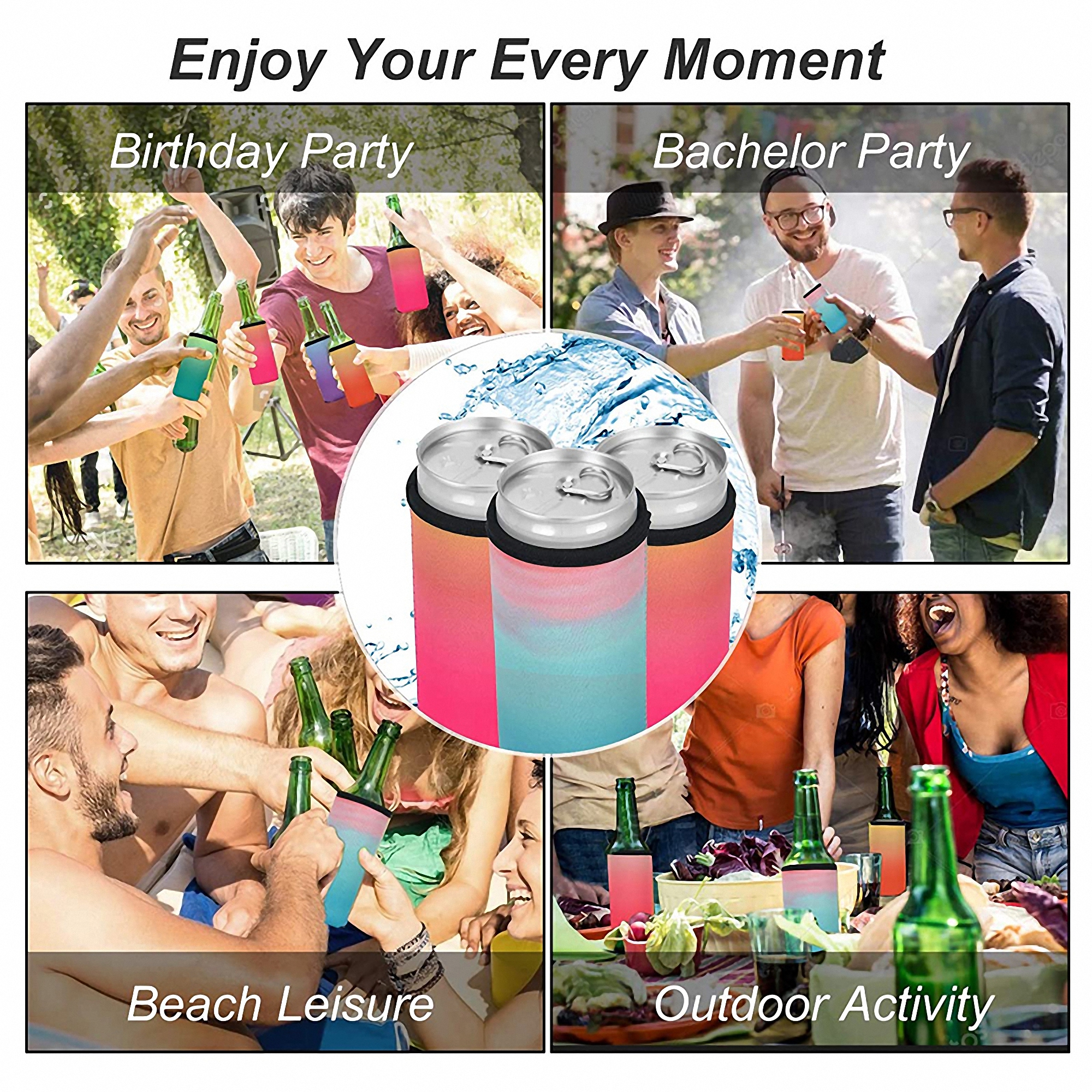 12oz Personalized Neoprene Cup Sleeve with Custom Logo 5