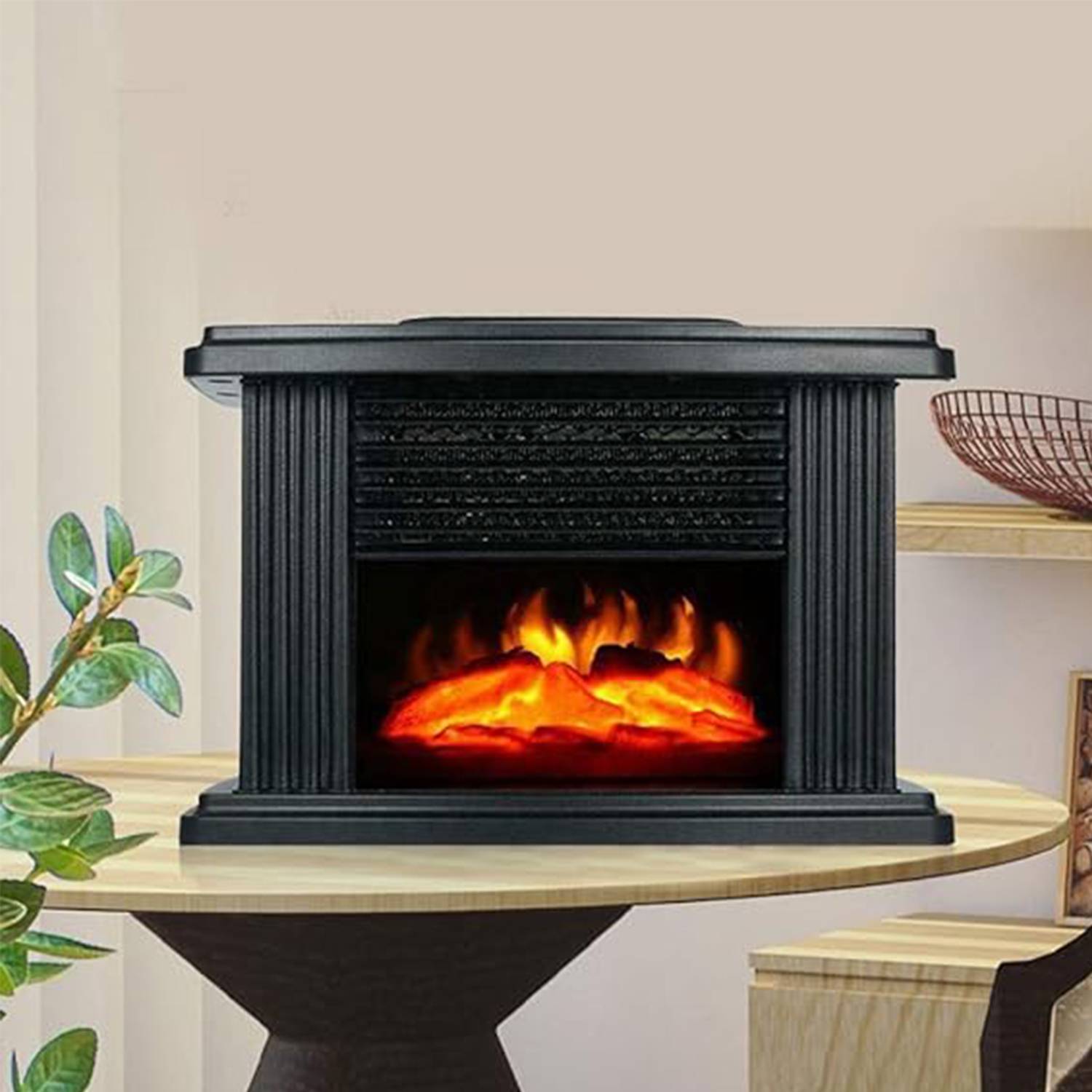 Mini Electric Fireplace Stove Heater 6