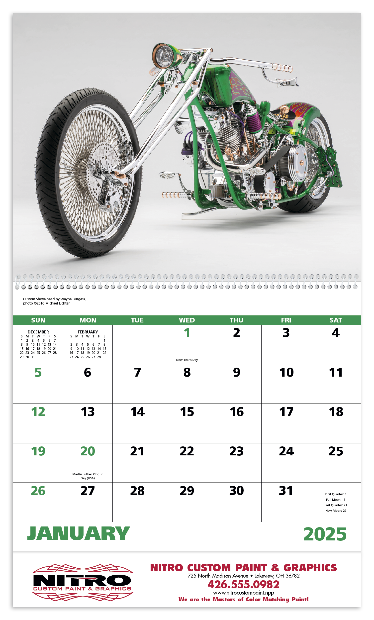 Good Value™ Motorcycles - Spiral Calendar 10
