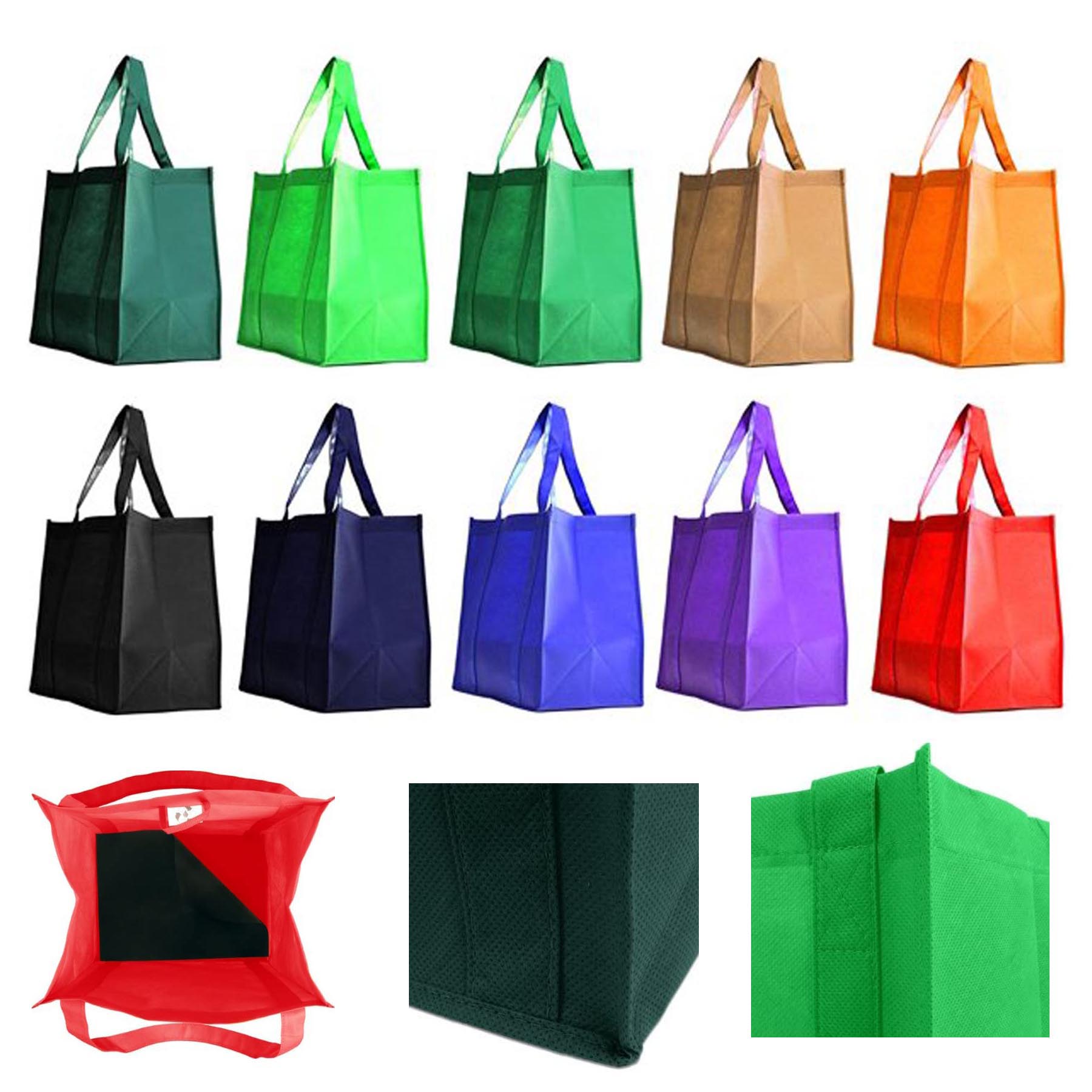 Reusable Reinforced Handle Non-Woven Tote Bag 2