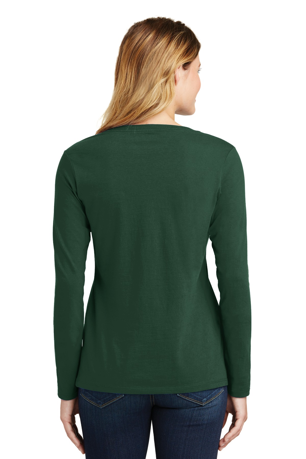 Port & Co Women's Long Sleeve Fan Favorite V-Neck Tee. LPC450VLS 31