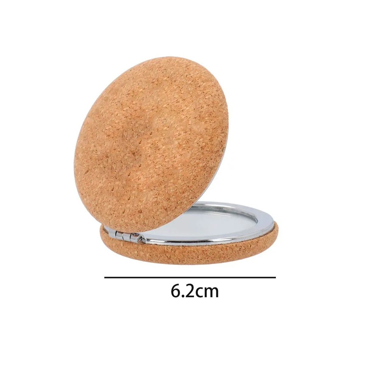 Eco-Friendly Cork Portable Compact Cosmetic Mirror 2
