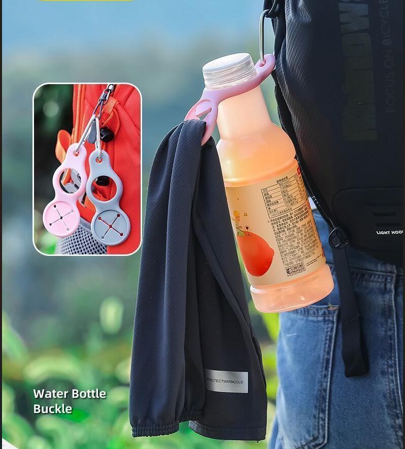 Silicone Water Bottle Carrier With Carabiner 5