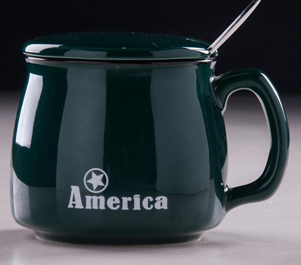 12 Oz. Ceramic Mug with Lids and Straw 3
