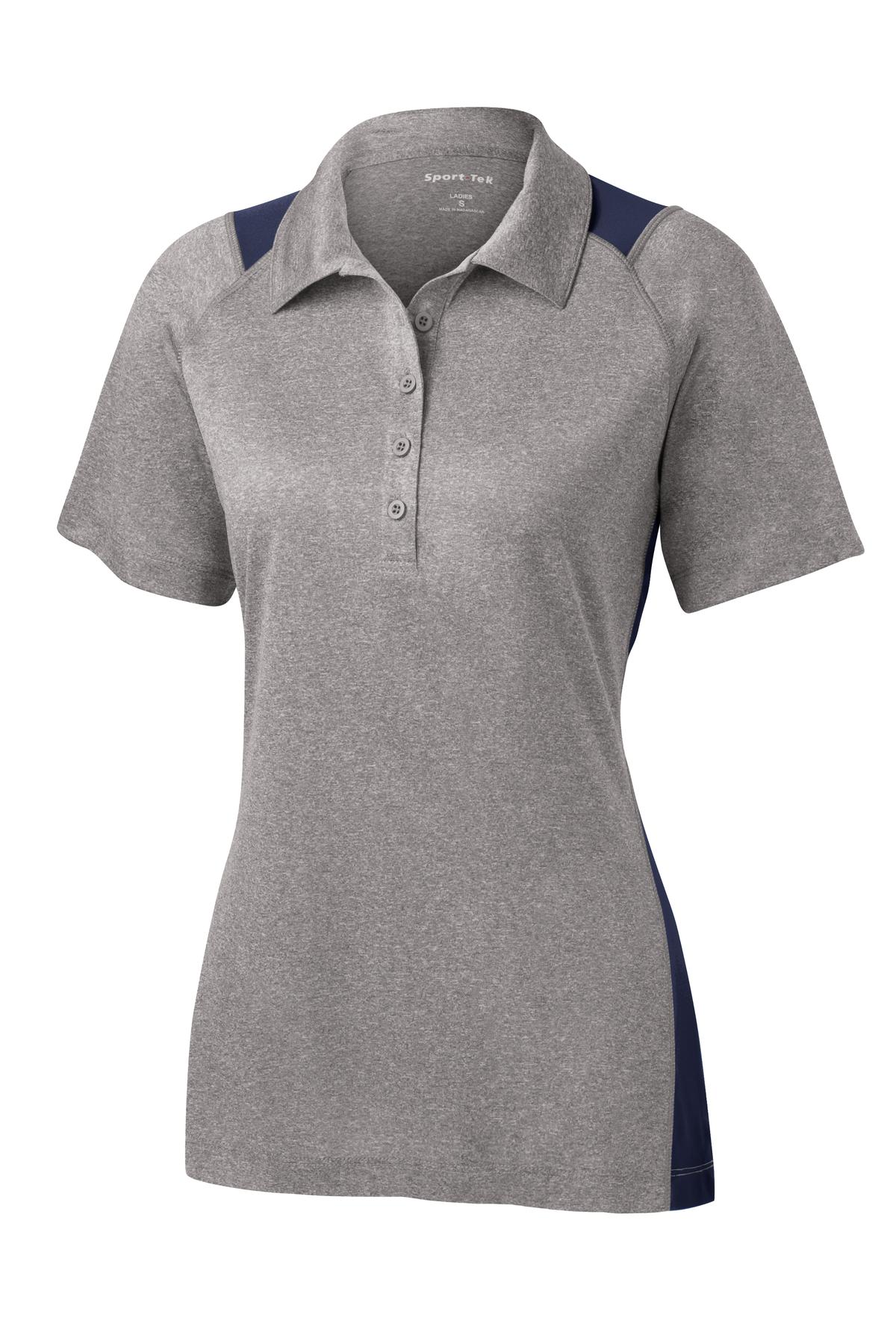 Sport-Tek® Women's Heather Colorblock Contender Polo 27