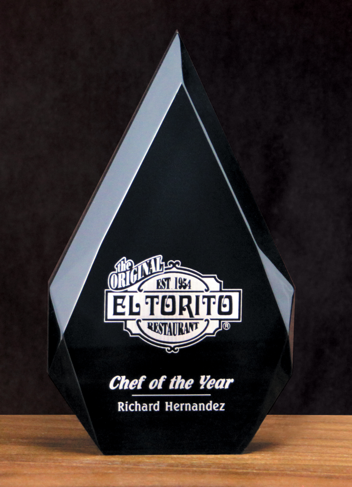 Acrylic Black Diamond Award (5"x8 7/8") 1