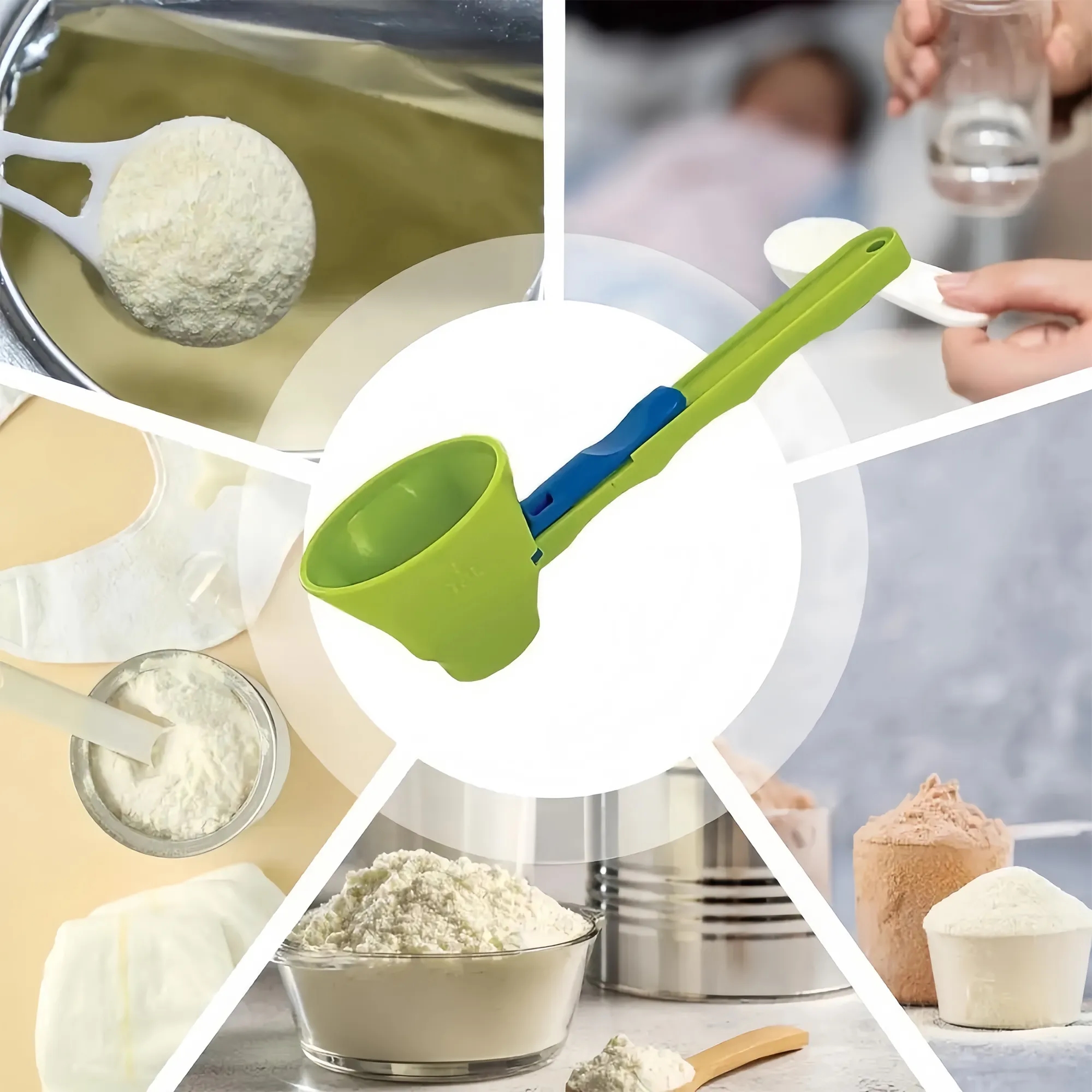 Mess Free Measuring Funnel Sliding Spoon 10