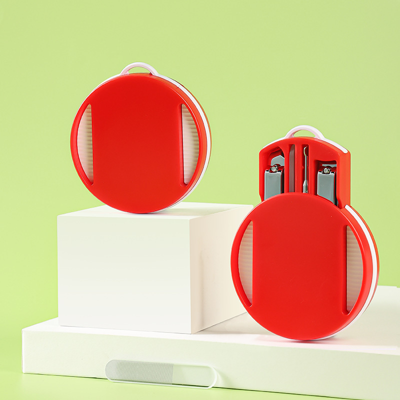Red nail clipper set 3