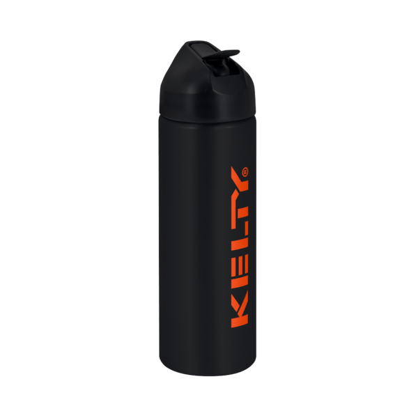 EasyFlow Recycled Aluminum Bottle w Straw Lid, custom water bottle with logo imprint 111