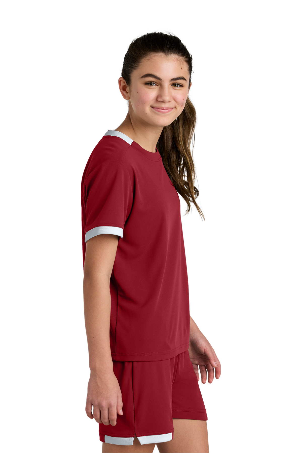 Sport-Tek Youth Club Short Sleeve Crew YST440 71