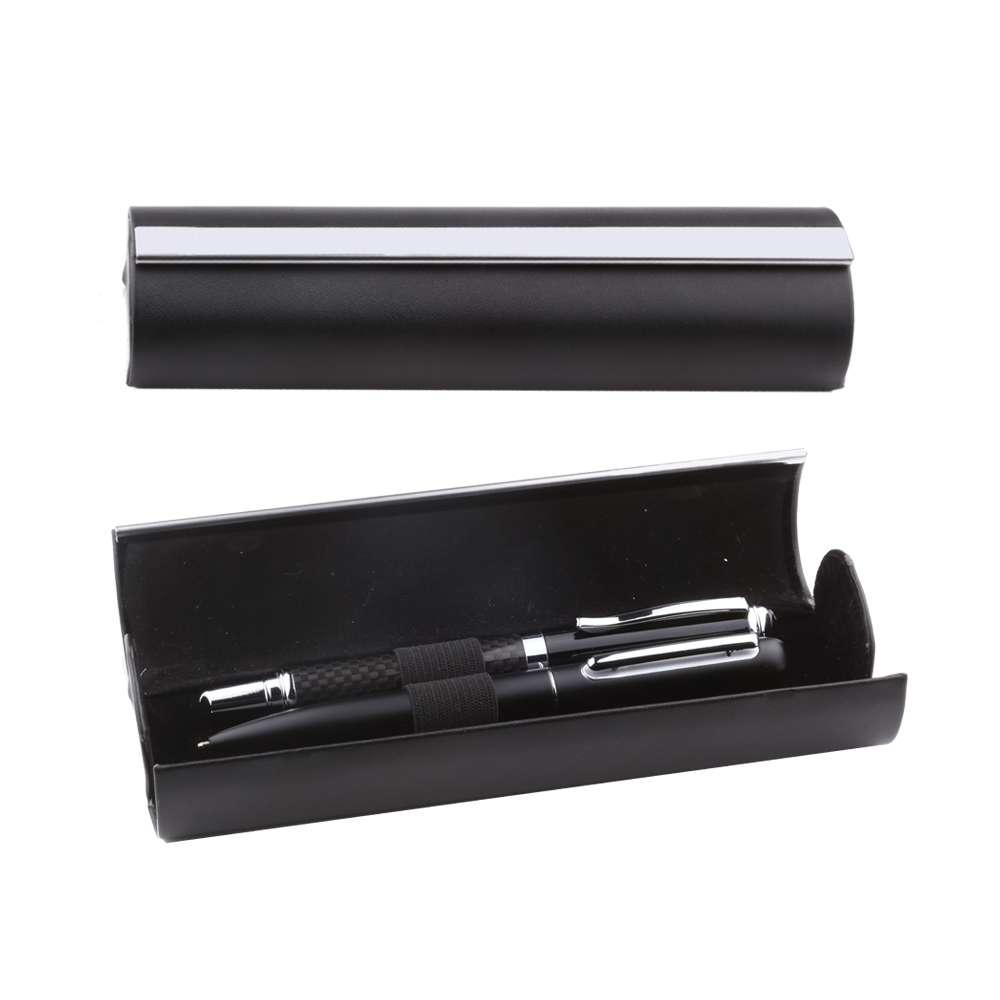 Double Leatherette Case w/Metal Trim