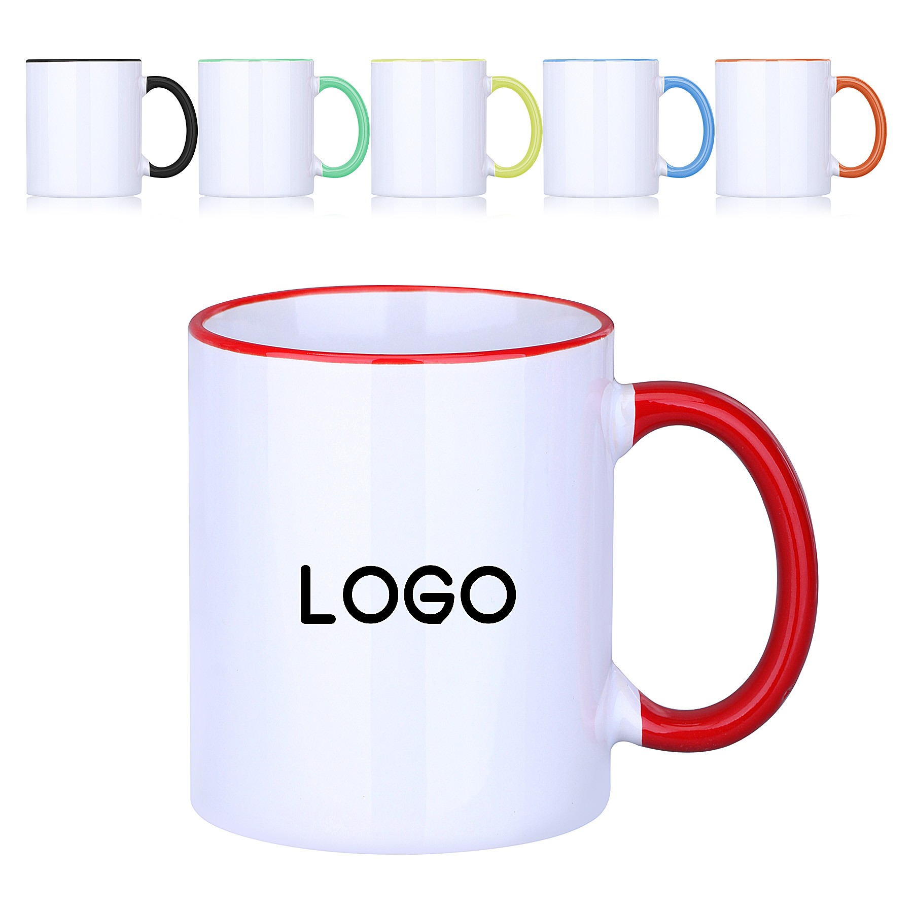 12 Oz. Two-Tone Ceramic Cup Coffee Mug