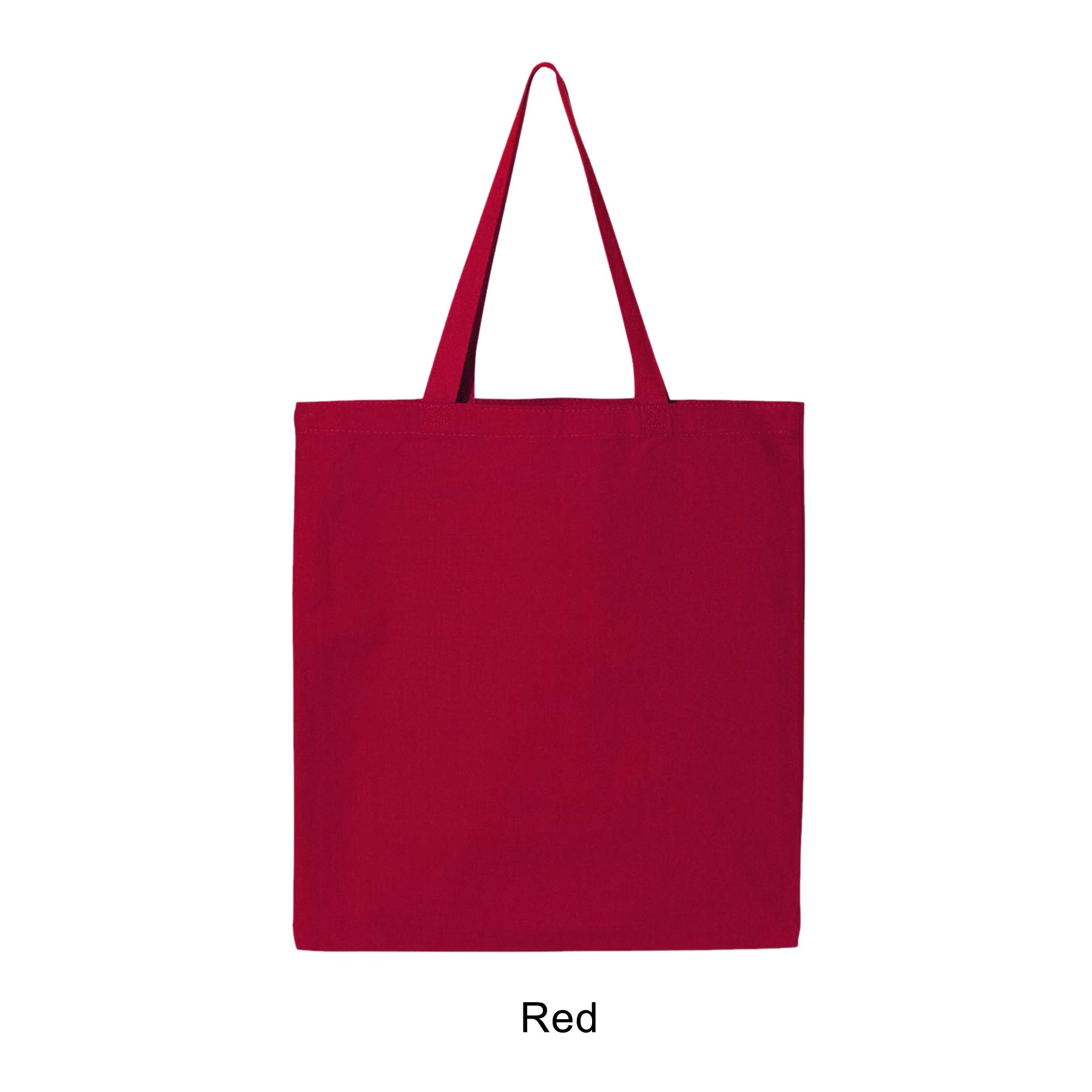 12 oz. Canvas Promotional Colored handle Tote Bag 24