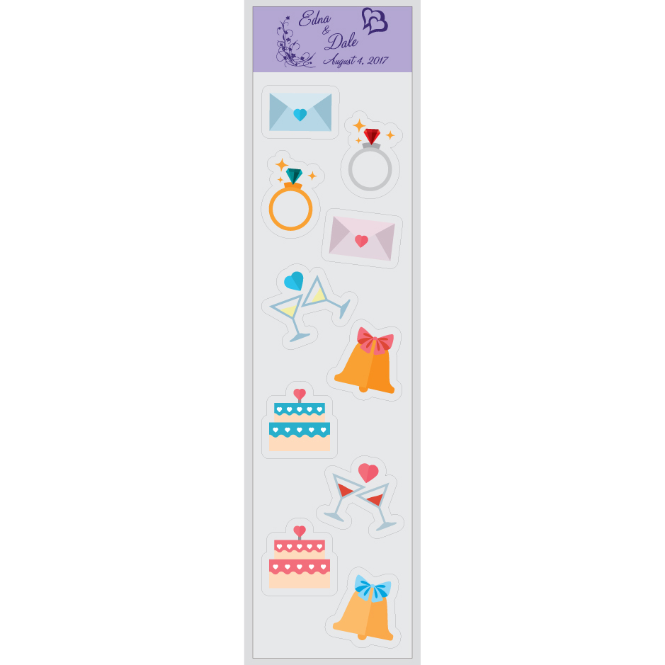 Party Glass Marker Combo Kit up to 10 Custom Shapes. Full Colour imprint on reusable clear static