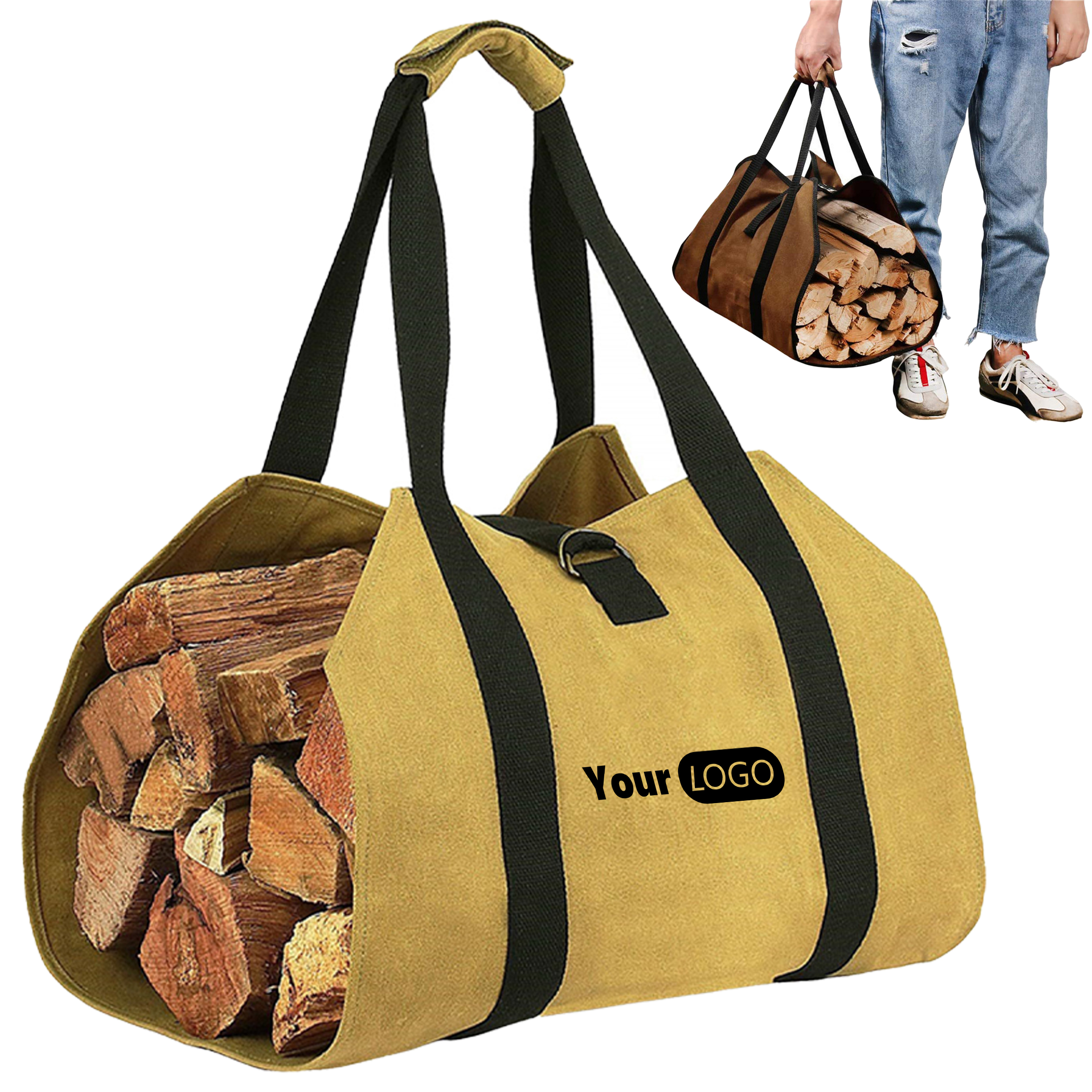 Oxford Multi Functional Portable Firewood Storage Bag 4
