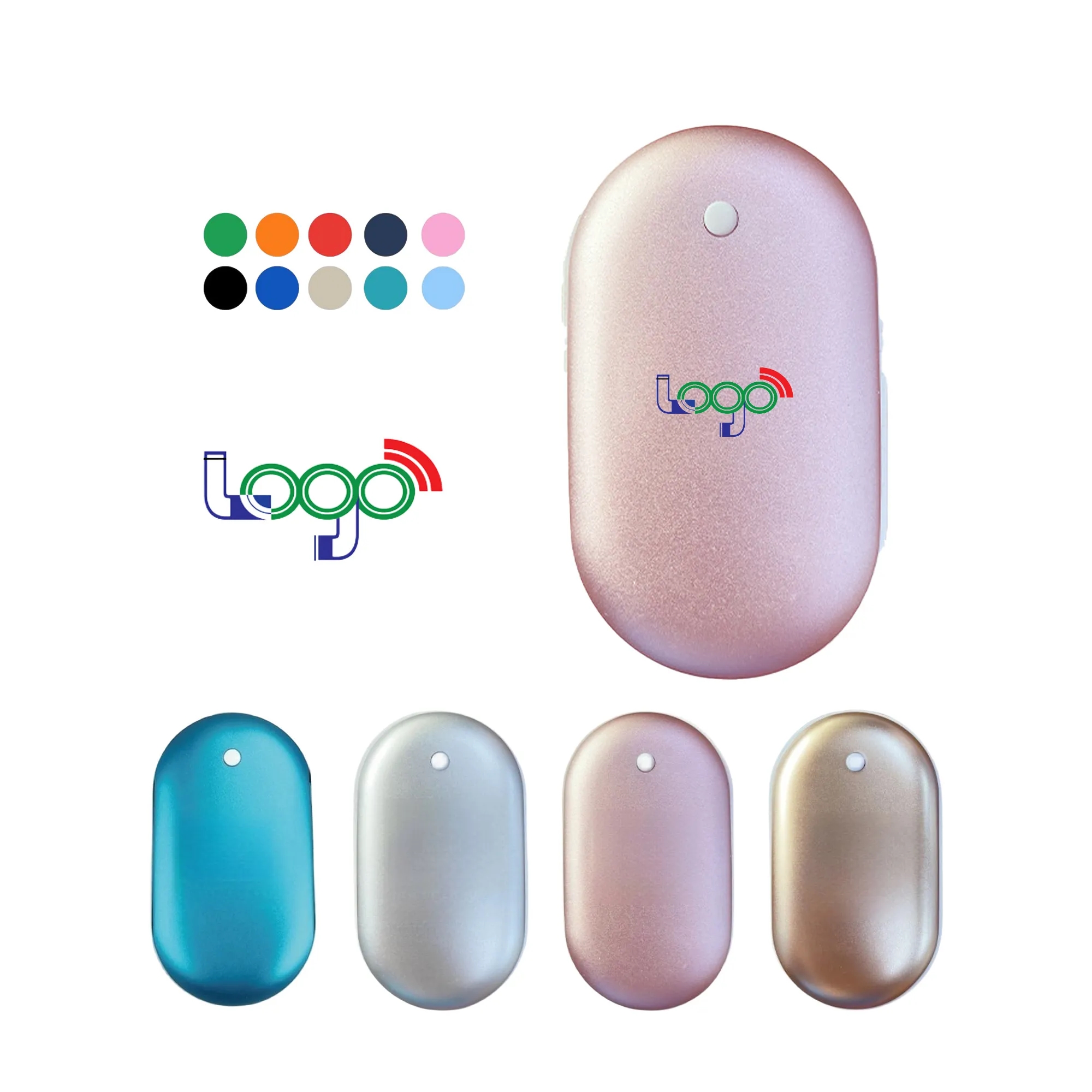 Custom Logo Hand Warmers Rechargeable Electric Pocket Heater 2