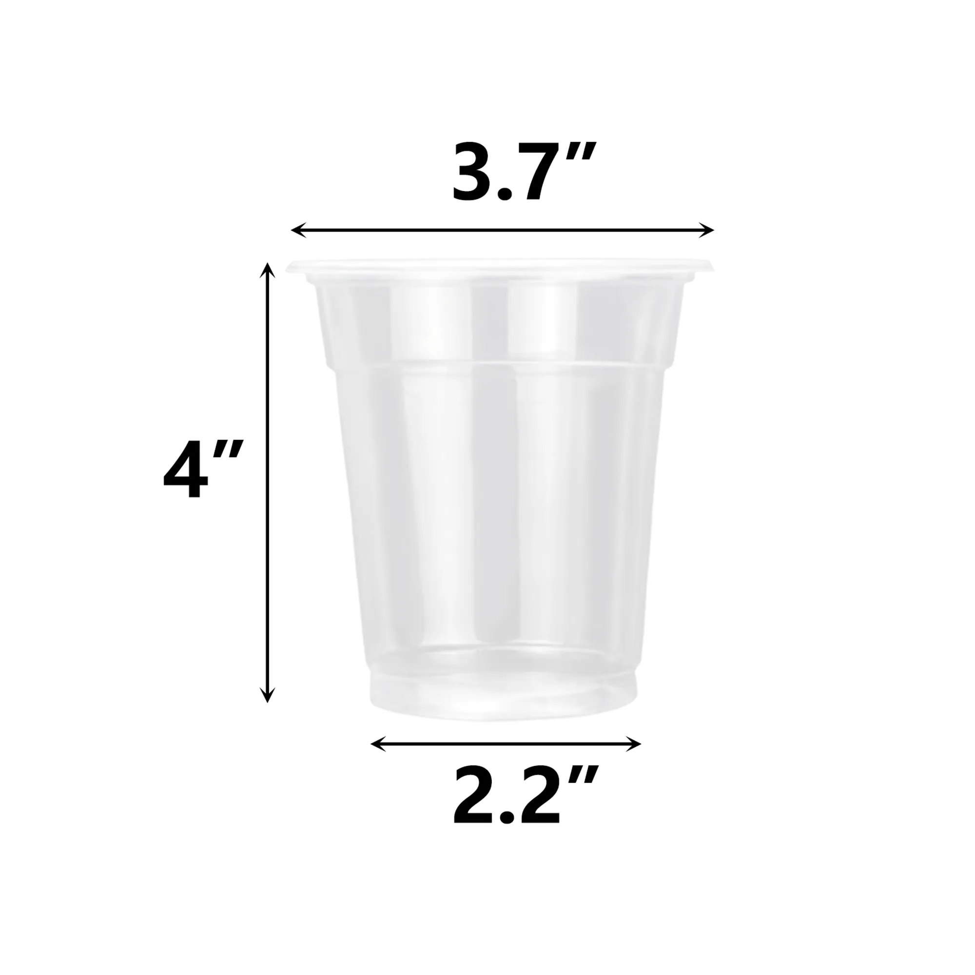 12oz Clear Plastic Square Cup MOQ500 2