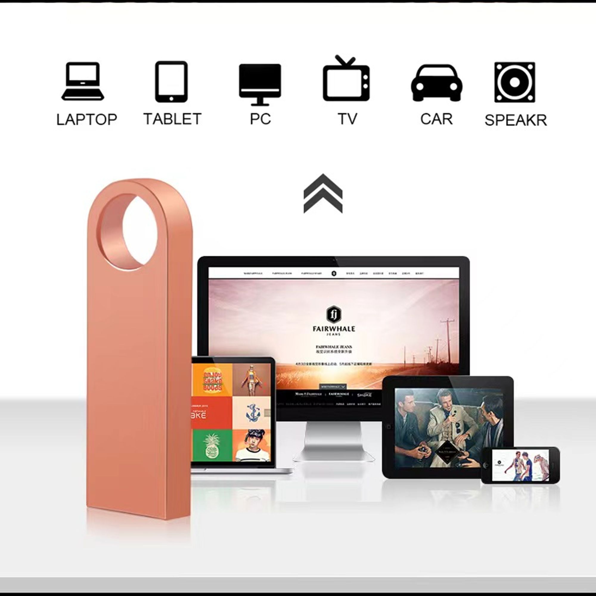 16GB Metal Flash Drive USB 2.0 3