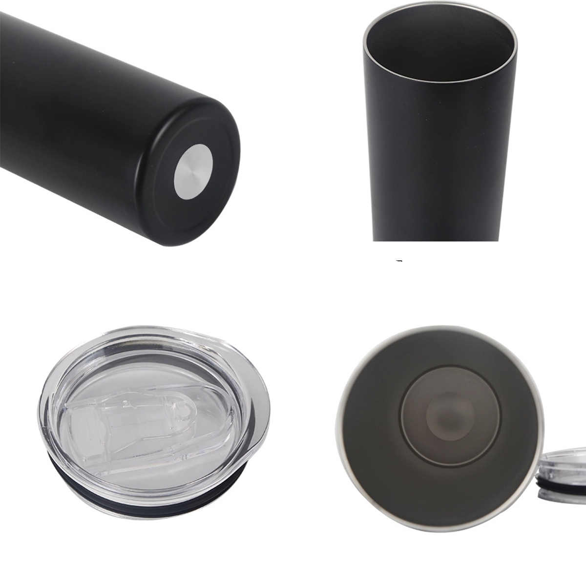 20 oz Stainless Steel Tumbler With Lids And Straws 2