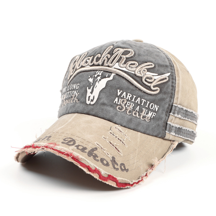 Unisex Washed Patchwork Baseball Cap 5
