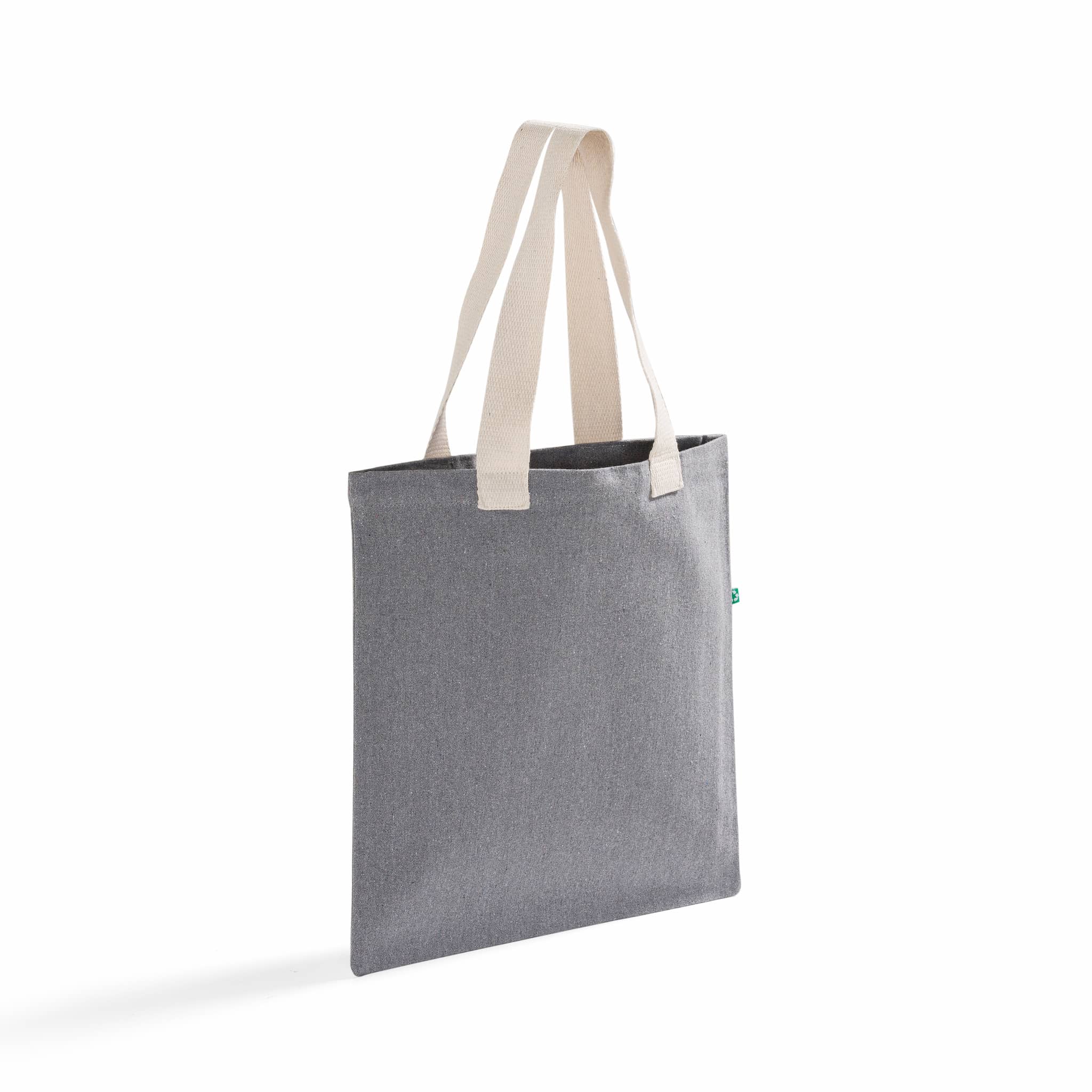 Recycled Canvas Trendy Flat Tote Bag 9