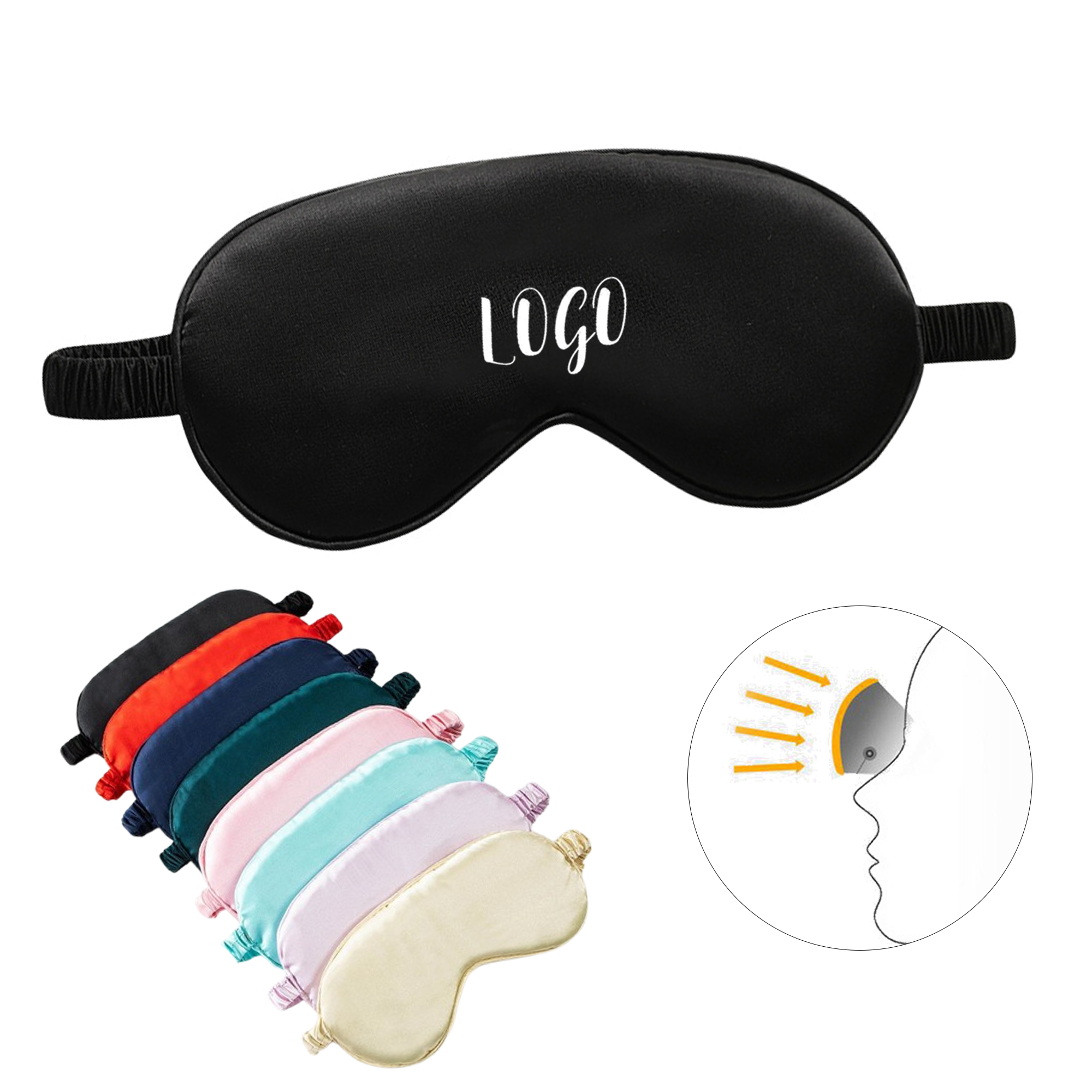 Soft Imitation Silk Eye Mask 2