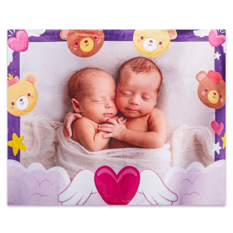 Custom Plush Sherpa Photo Blanket 18