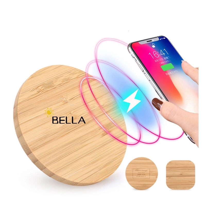 Bamboo Fast Wireless Charger Stand Wood 1